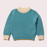 From One To Another Soft Blue Knitted Jumper