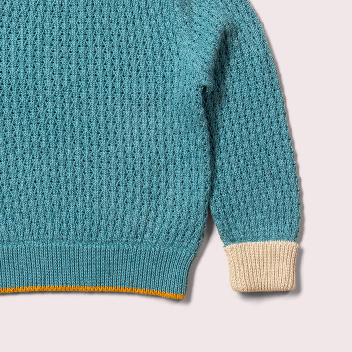 From One To Another Soft Blue Knitted Jumper