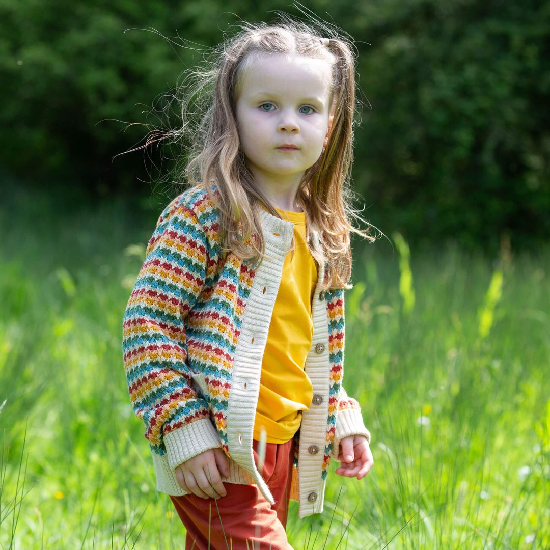 From One To Another Rainbow Days Knitted Cardigan