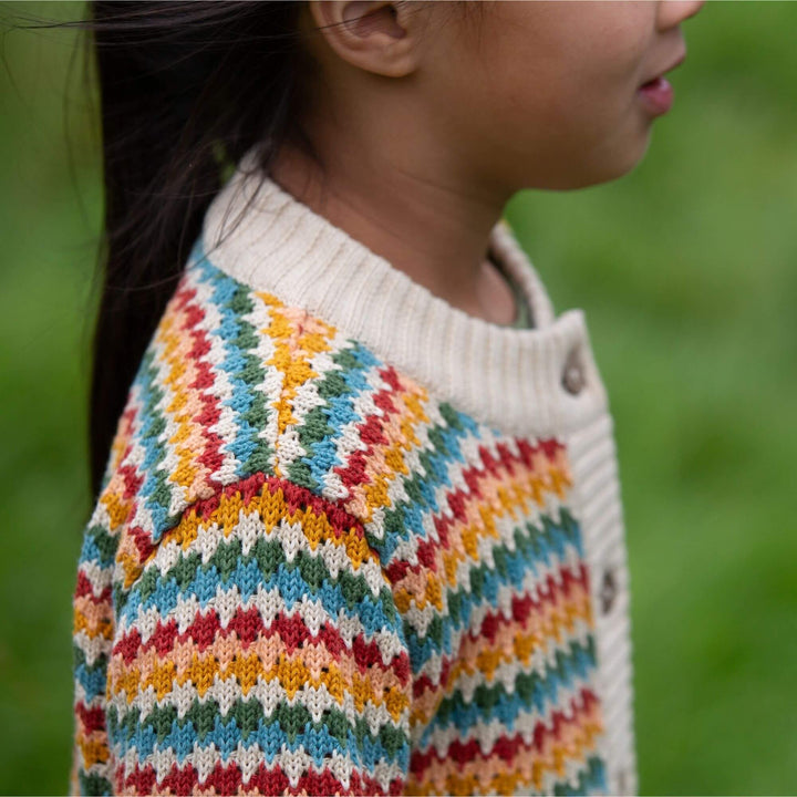 From One To Another Rainbow Days Knitted Cardigan