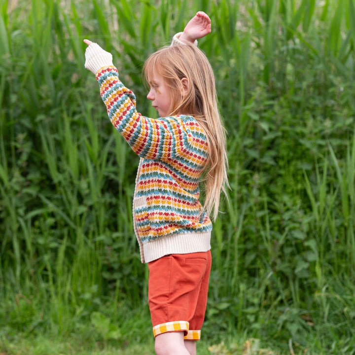 From One To Another Rainbow Days Knitted Cardigan