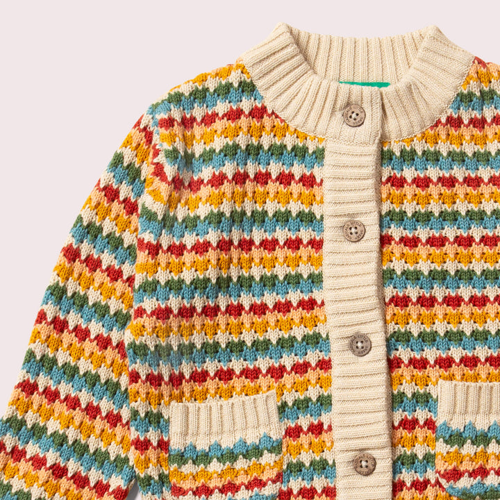 From One To Another Rainbow Days Knitted Cardigan