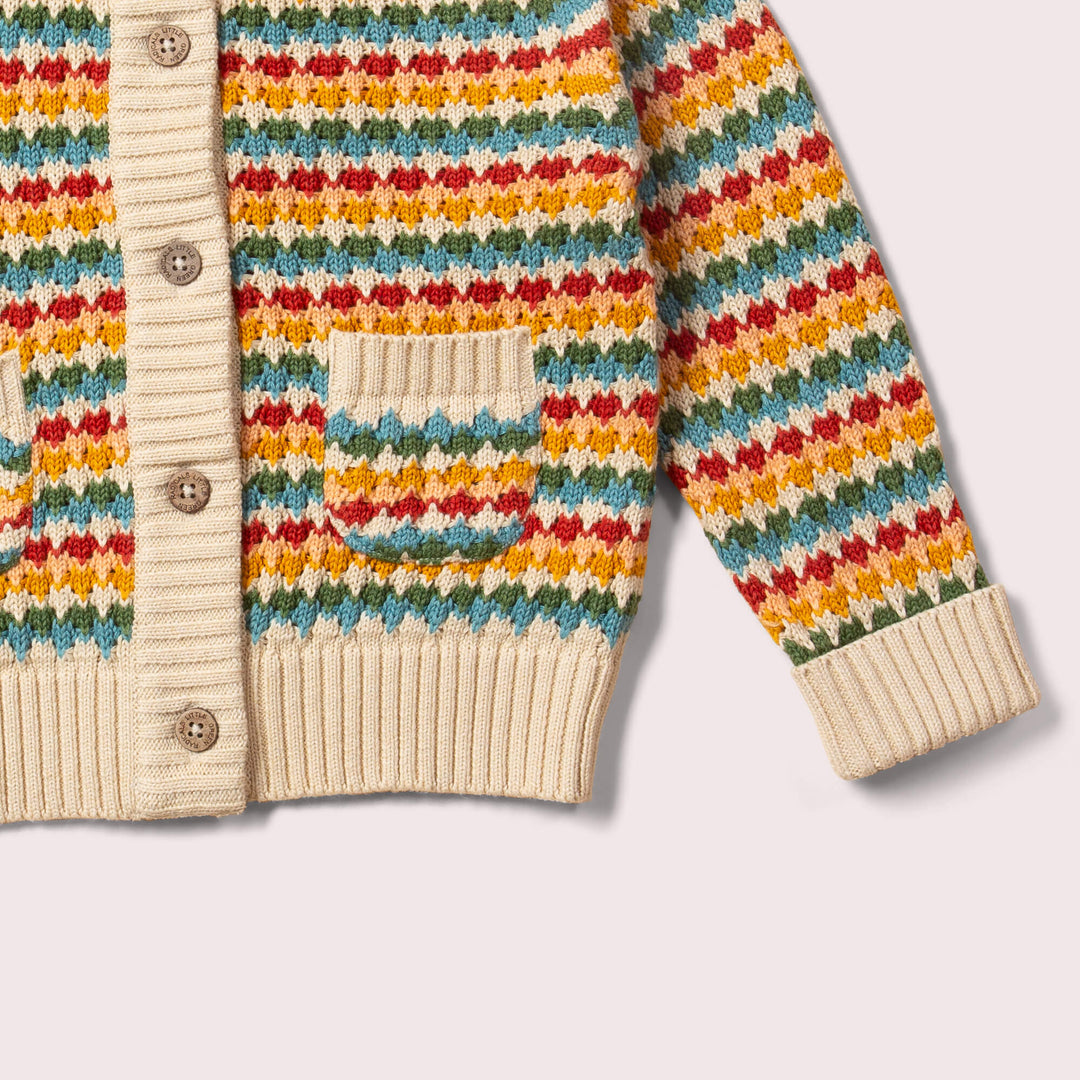 From One To Another Rainbow Days Knitted Cardigan