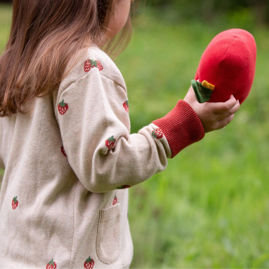 From One To Another Strawberry Days Knitted Cardigan