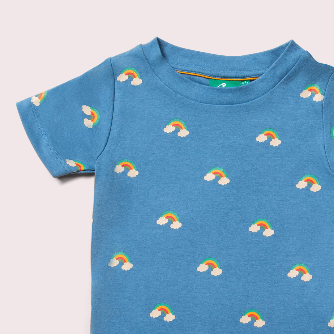 Blue Rainbows Short Sleeve T Shirt