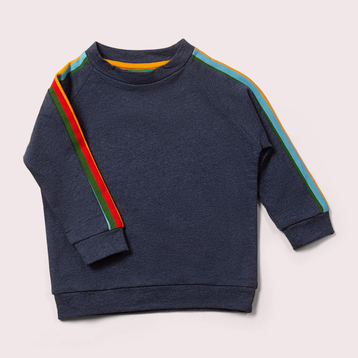 Navy Rainbow Raglan Sweatshirt