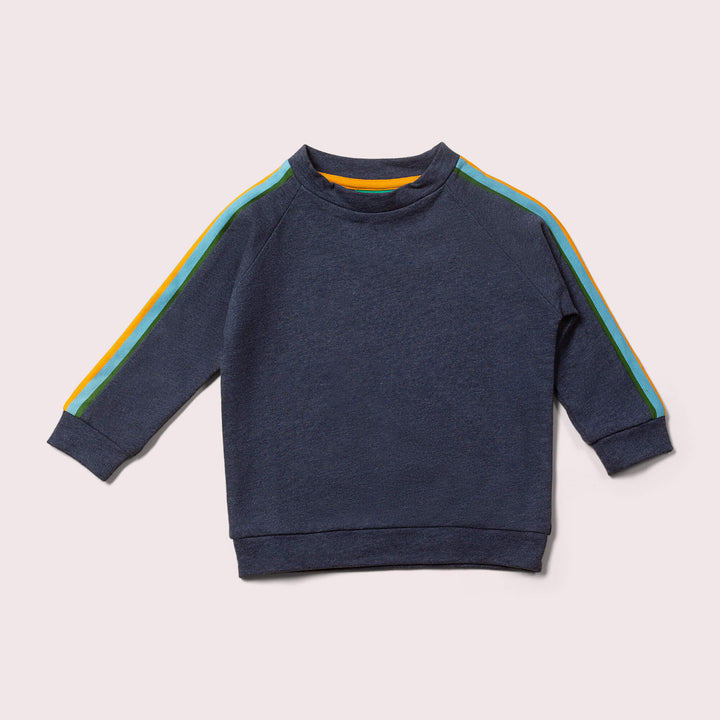 Navy Rainbow Raglan Sweatshirt