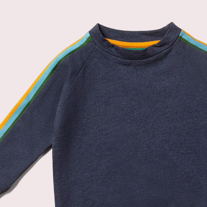 Navy Rainbow Raglan Sweatshirt