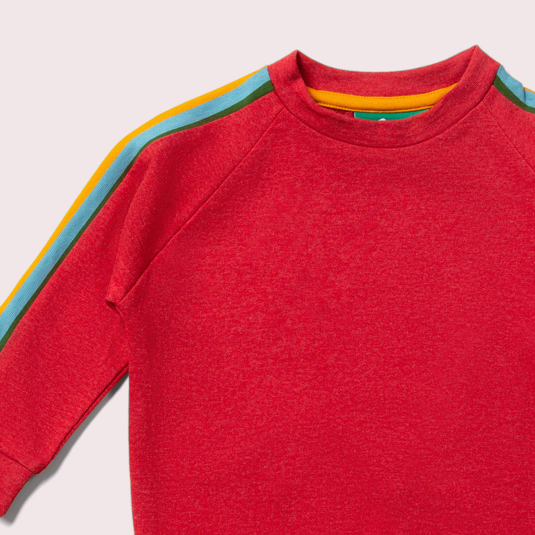 Red Rainbow Raglan Sweatshirt