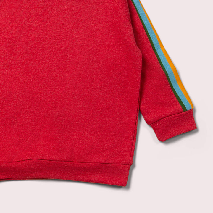 Red Rainbow Raglan Sweatshirt