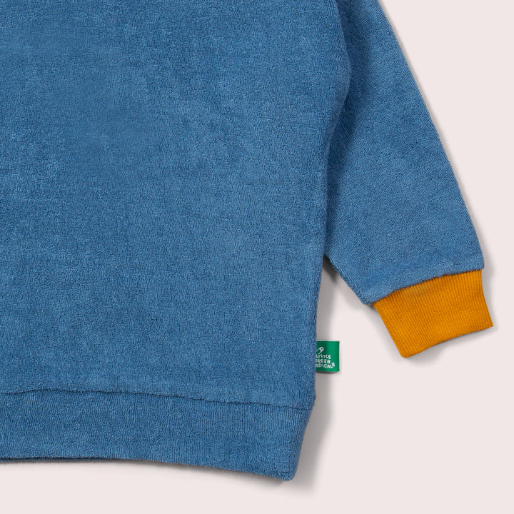 Blue Towelling Jumper