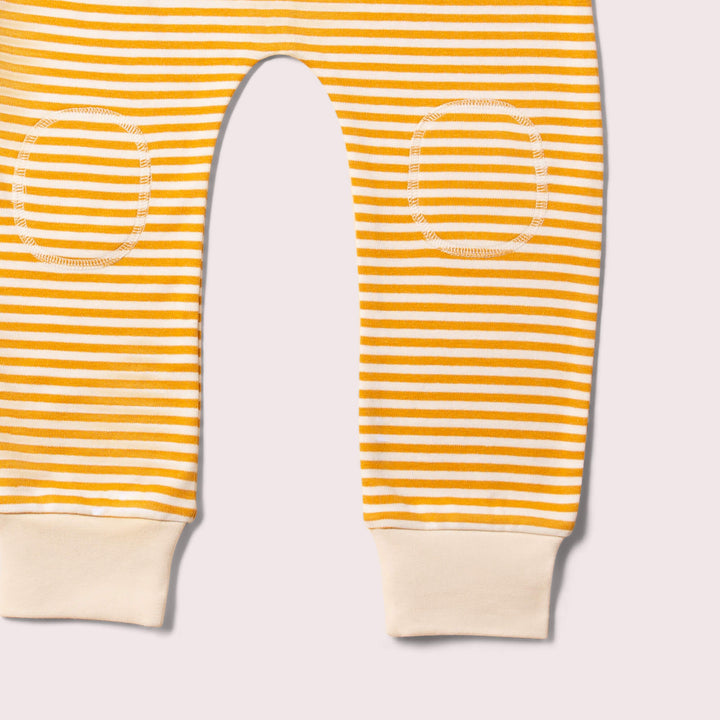 Gold Striped Knee Patch Joggers