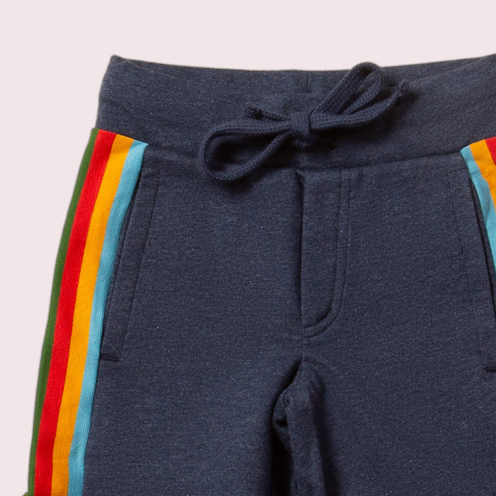 Navy Rainbow Comfy Jogger Shorts