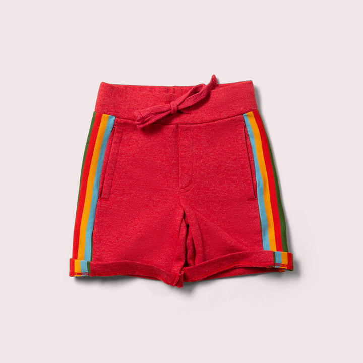 Red Rainbow Comfy Jogger Shorts