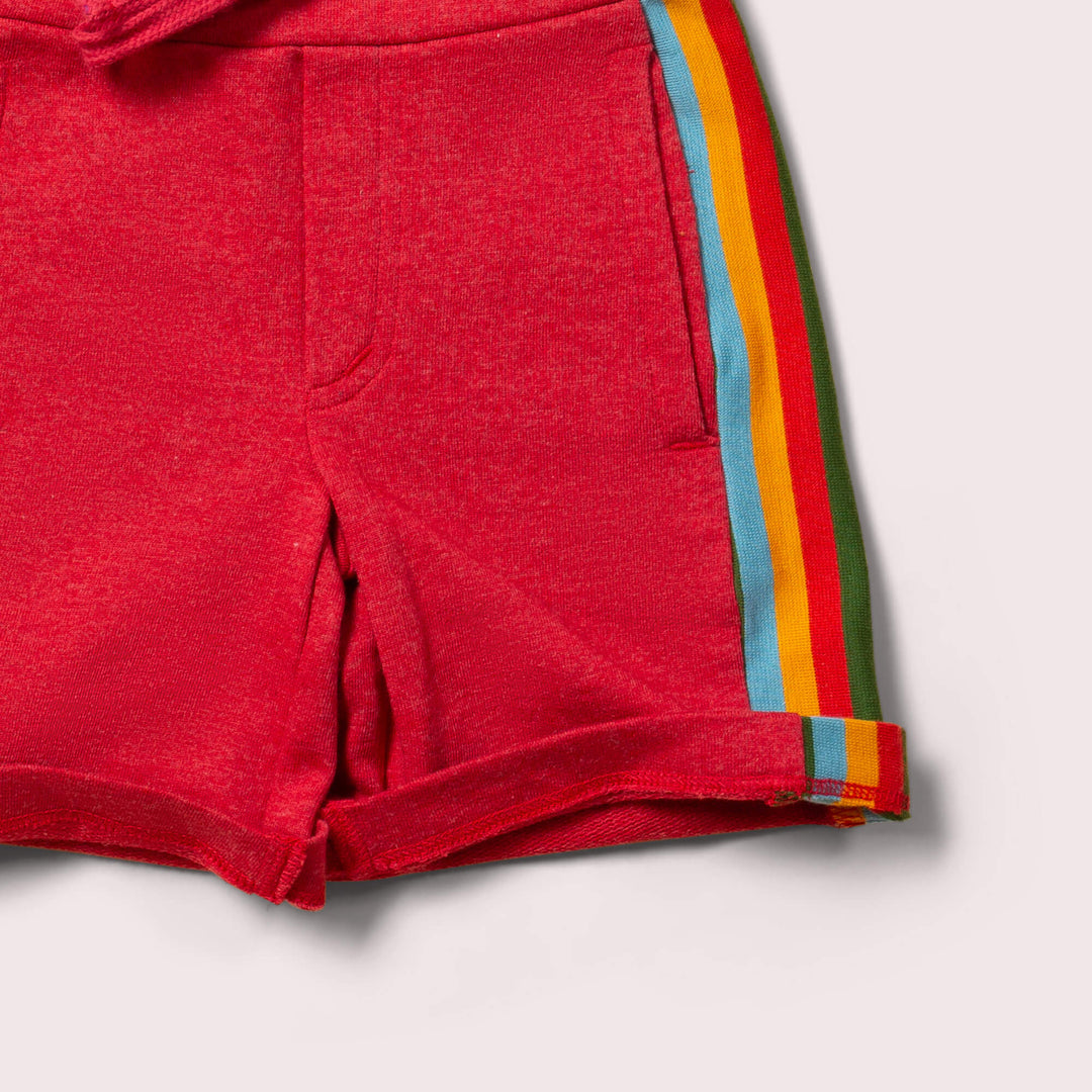 Red Rainbow Comfy Jogger Shorts