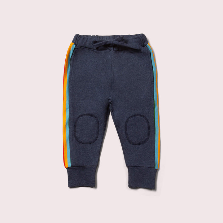 Navy Rainbow Organic Comfy Joggers