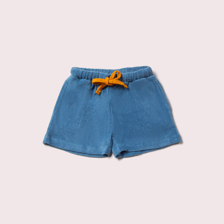 Blue Towelling Shorts