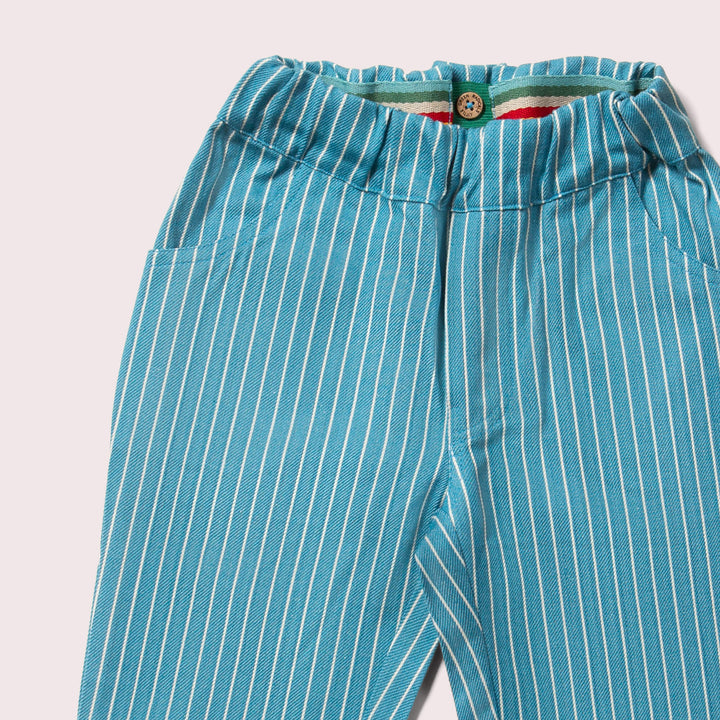 Horizon Blue Striped Pocket Trousers