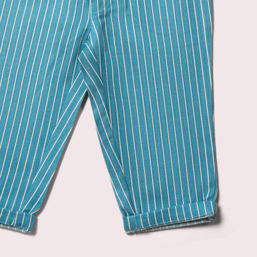 Horizon Blue Striped Pocket Trousers