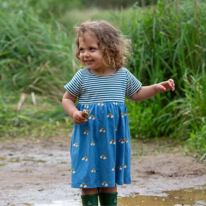 Blue Rainbows Easy Peasy Summer Dress