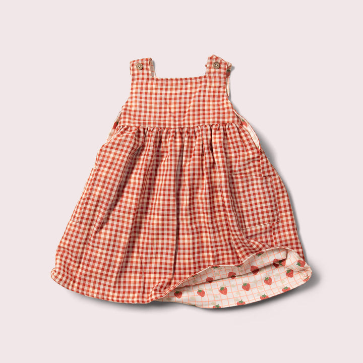 Strawberry Days Reversible Pinny Dress