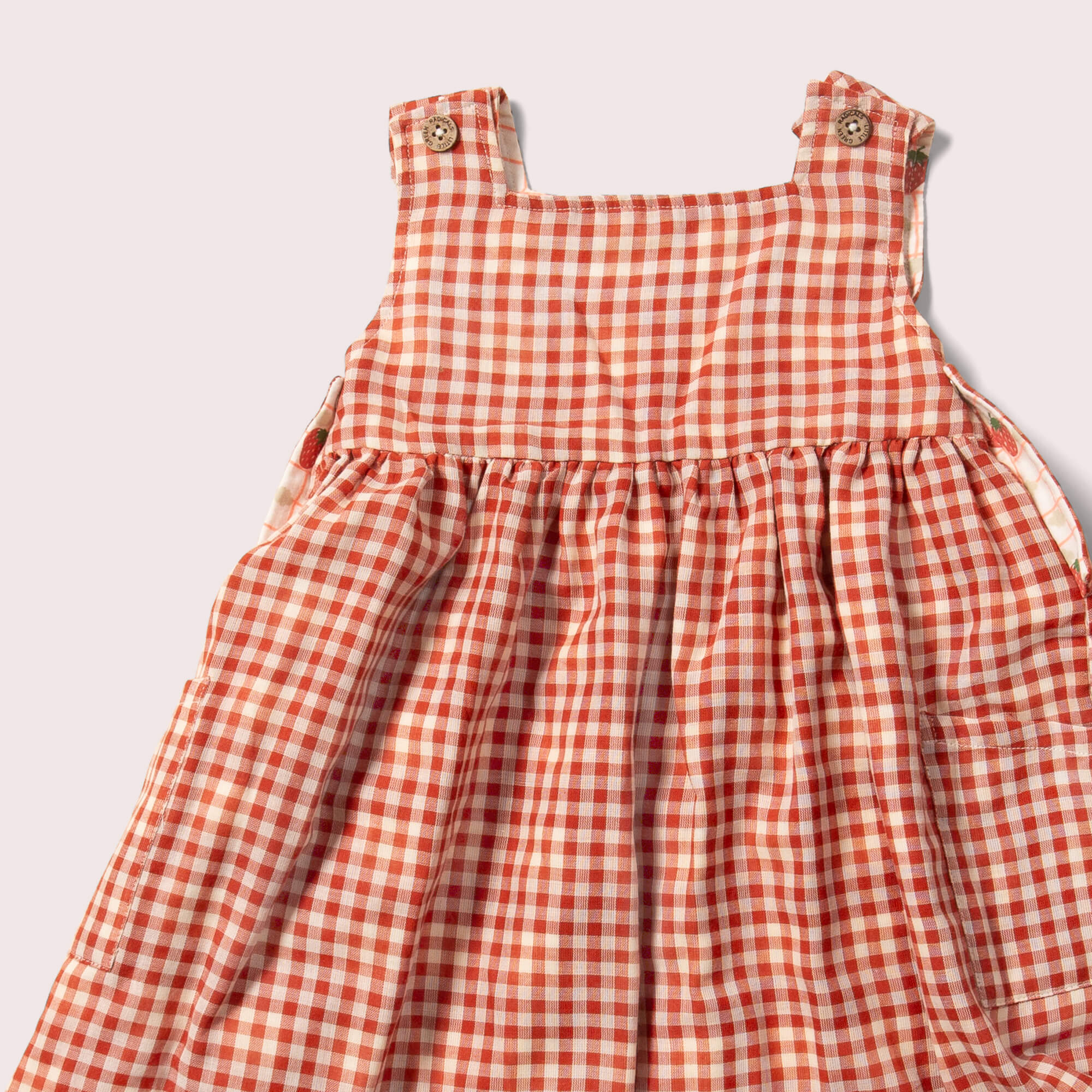 Strawberry Days Reversible Pinny Dress
