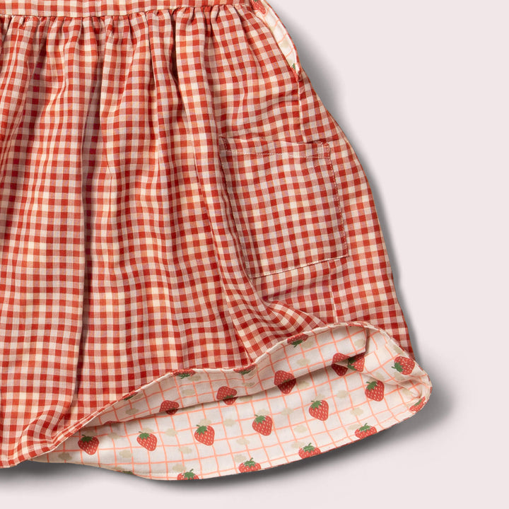 Strawberry Days Reversible Pinny Dress