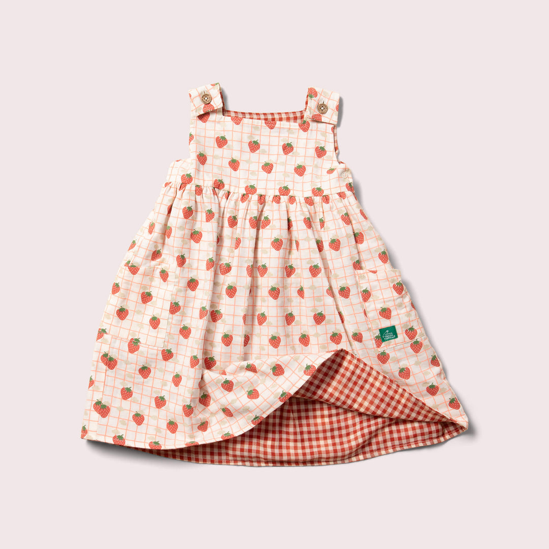 Strawberry Days Reversible Pinny Dress