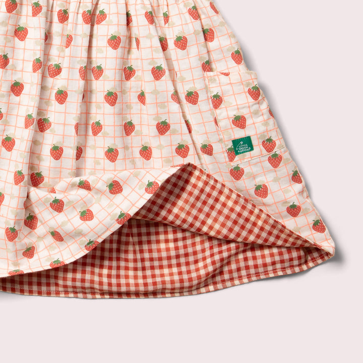 Strawberry Days Reversible Pinny Dress