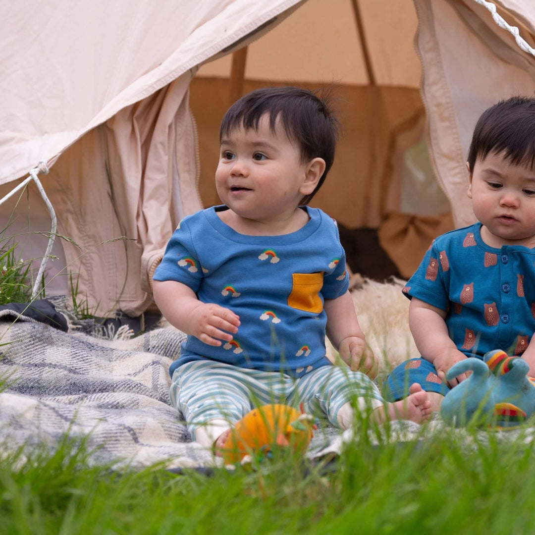 Blue Rainbows Organic T Shirt & Jogger Playset