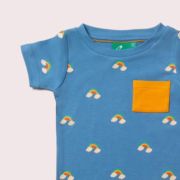 Blue Rainbows Organic T Shirt & Jogger Playset