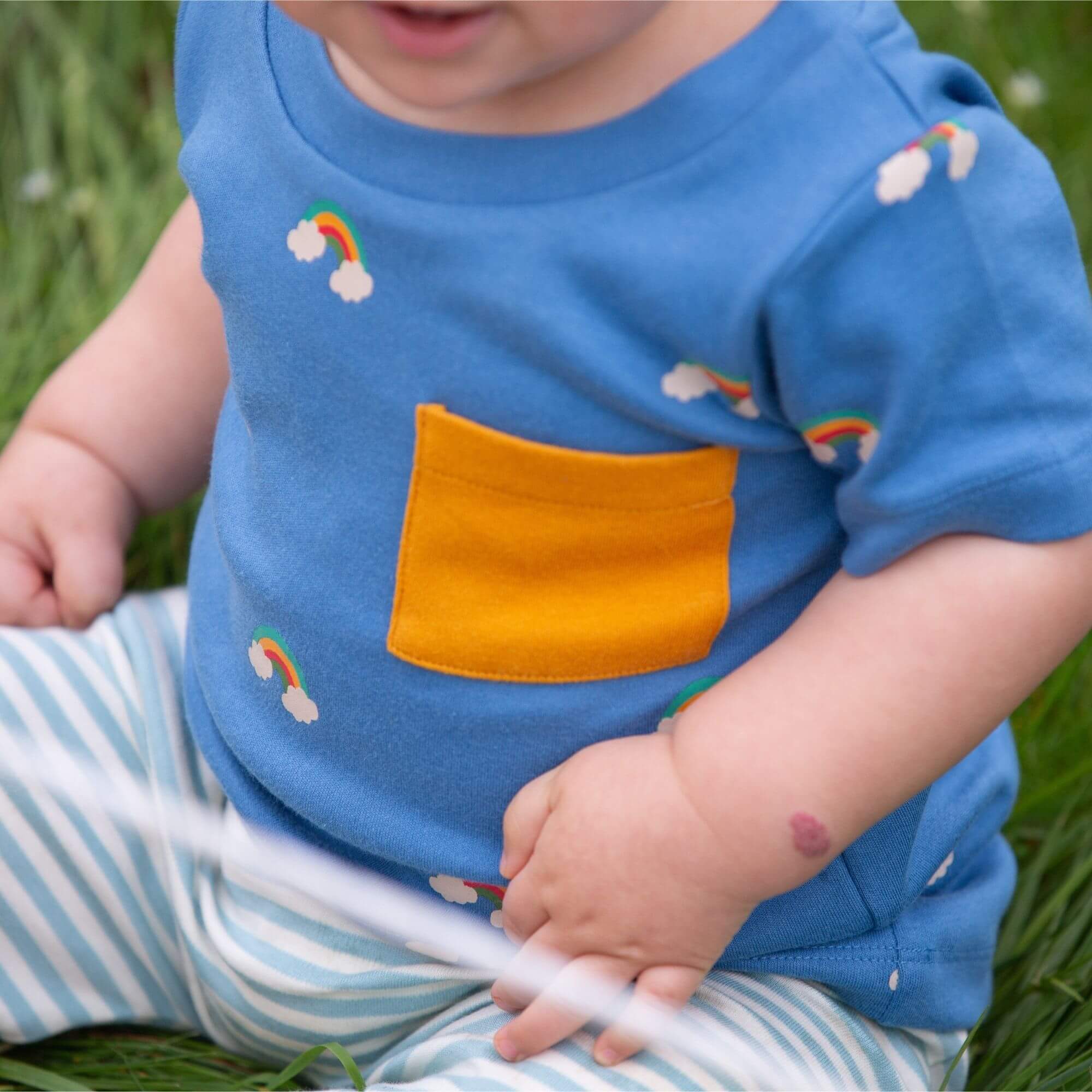 Blue Rainbows Organic T Shirt & Jogger Playset