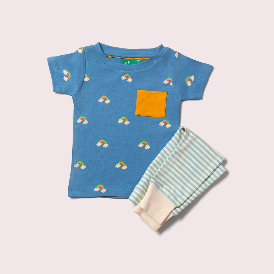 Blue Rainbows Organic T Shirt & Jogger Playset