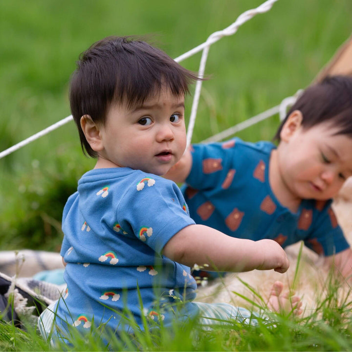 Blue Rainbows Organic T Shirt & Jogger Playset