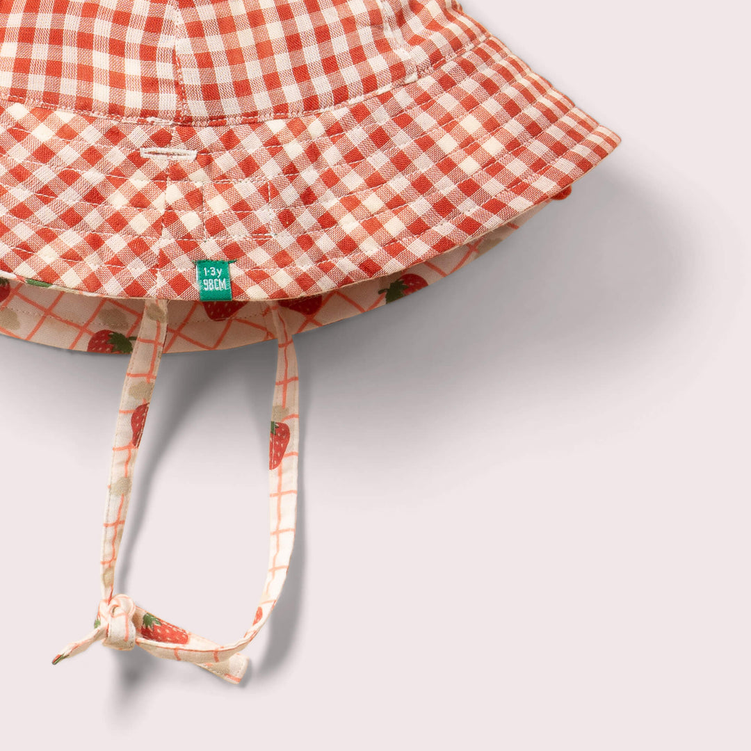 Strawberry Days Reversible Sunhat