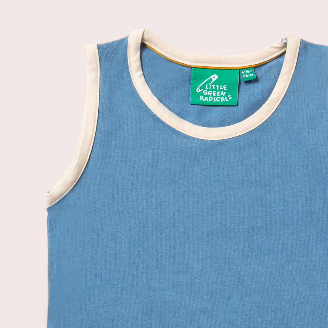 Blue Organic Vest Set 3 Pack