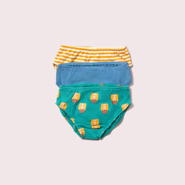 Little Dogs Organic Underwear Set 3 Pack