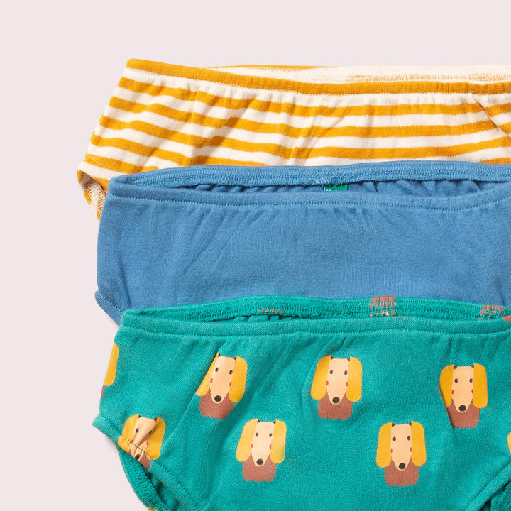 Little Dogs Organic Underwear Set 3 Pack