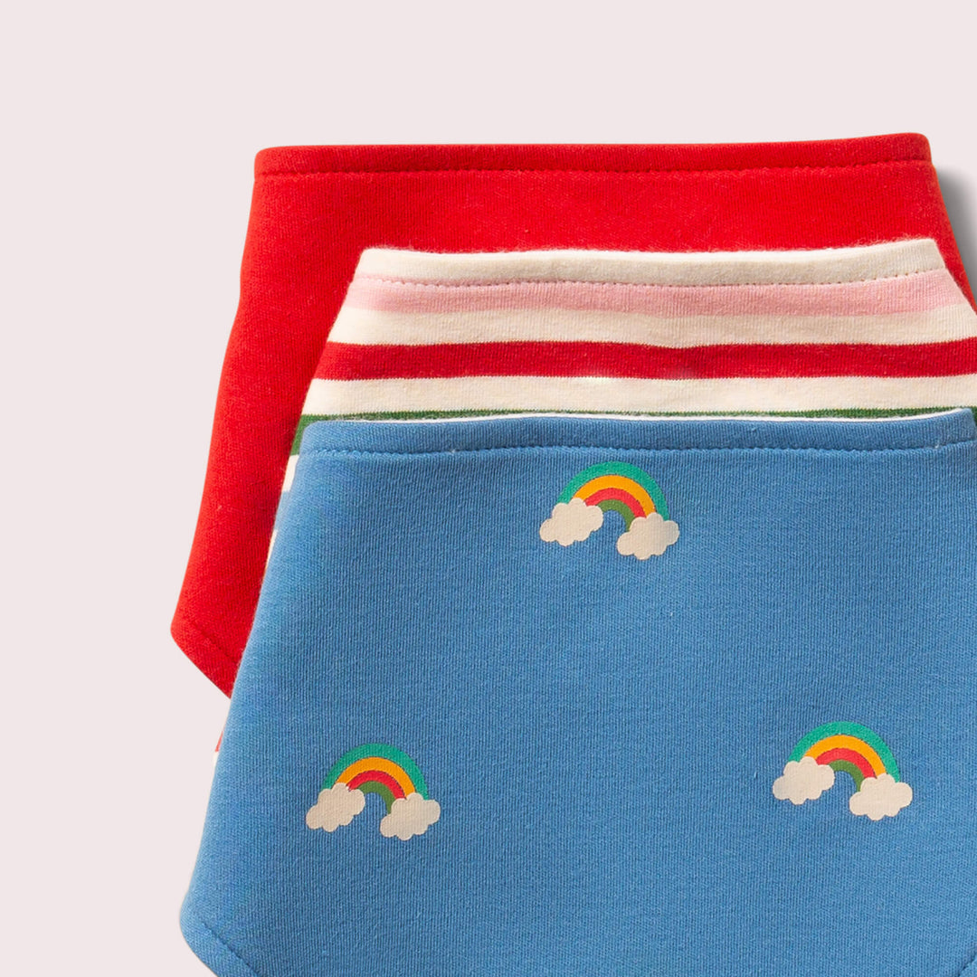 Blue Rainbows Organic Bib Set 3 Pack