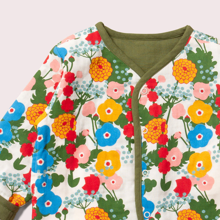 Flora And Fauna Reversible Collarless Spring Jacket