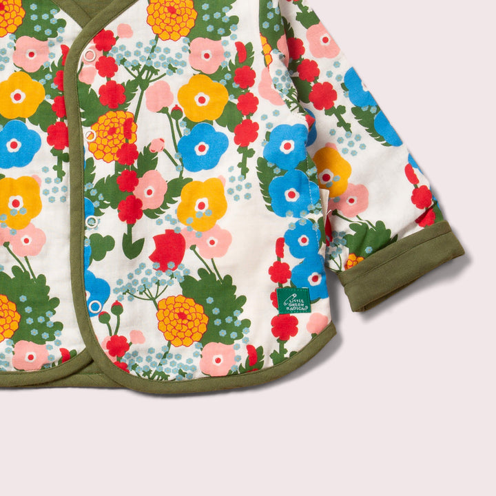 Flora And Fauna Reversible Collarless Spring Jacket