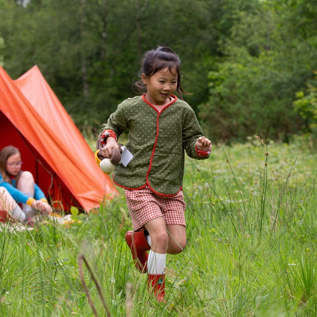 Little Rabbits Reversible Collarless Spring Jacket