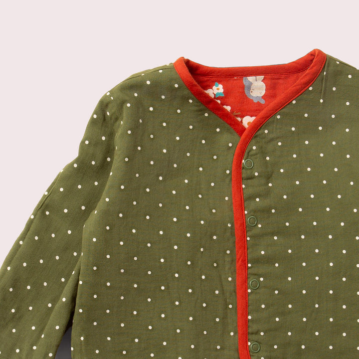 Little Rabbits Reversible Collarless Spring Jacket