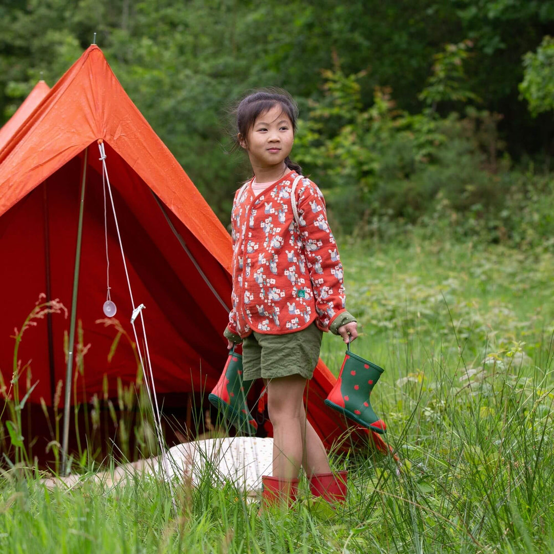 Little Rabbits Reversible Collarless Spring Jacket