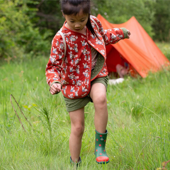 Little Rabbits Reversible Collarless Spring Jacket