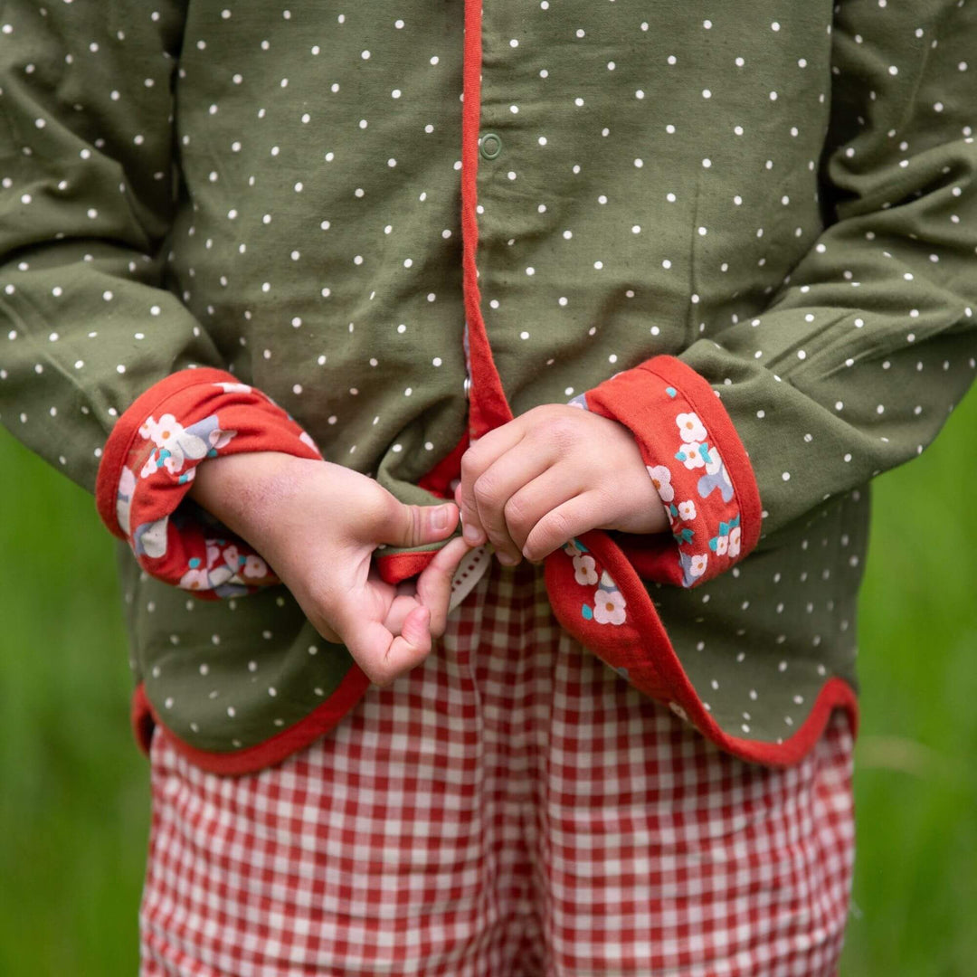 Little Rabbits Reversible Collarless Spring Jacket