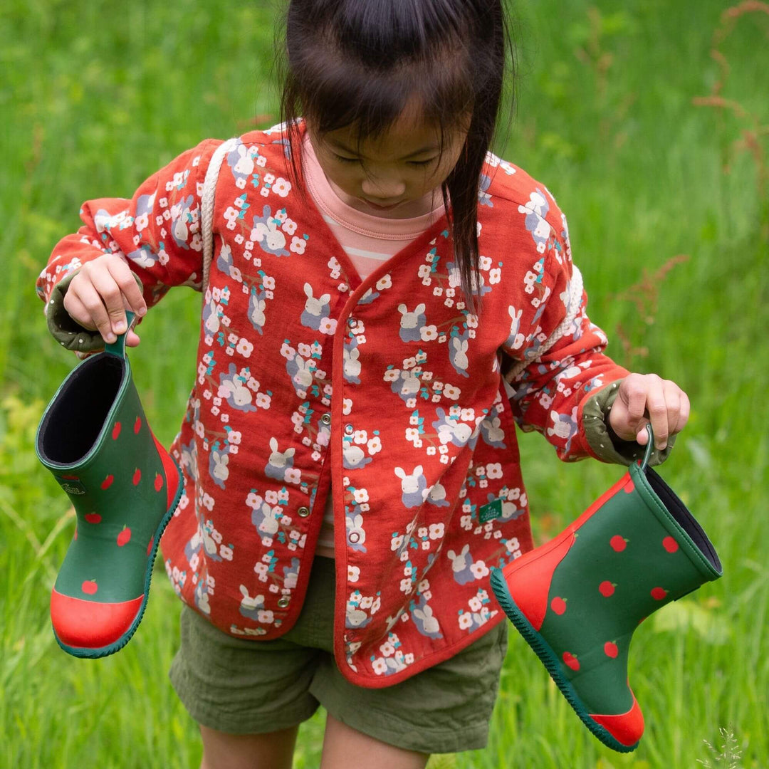 Little Rabbits Reversible Collarless Spring Jacket