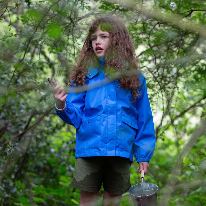 Blue Recycled Waterproof Parka Coat