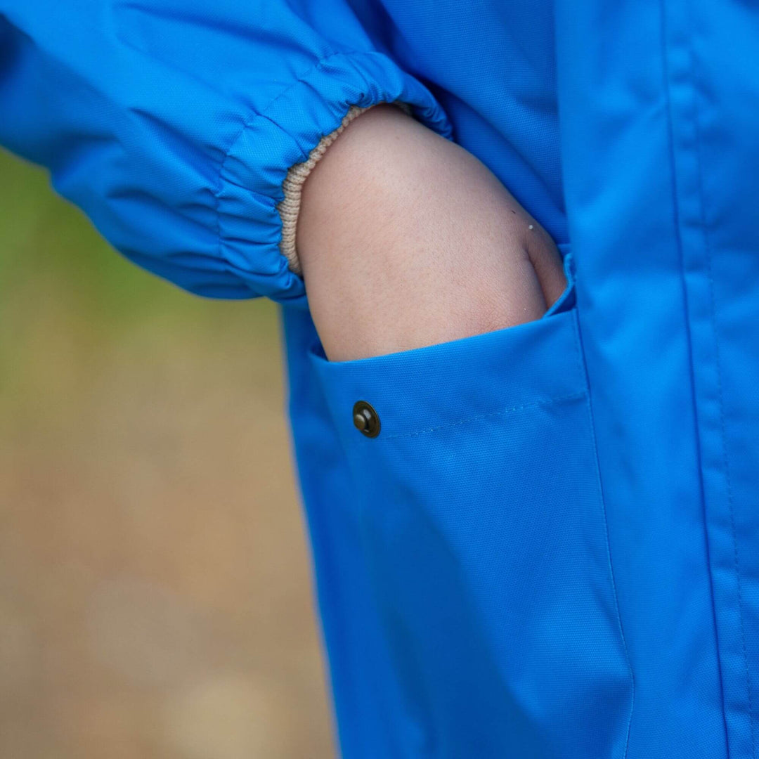 Blue Recycled Waterproof Parka Coat