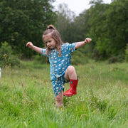 Blue Clouds Button Through Pyjama Short Set NOT AVAILABLE for USA/AUS/CAN
